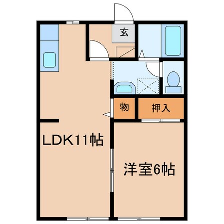 サンビレッジ阿賀崎の物件間取画像